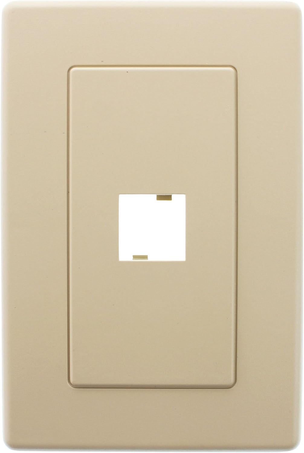 Belden AX102585 MDVO-Type Face-Plate, 1 Port, Flush Mount, Ivory ...