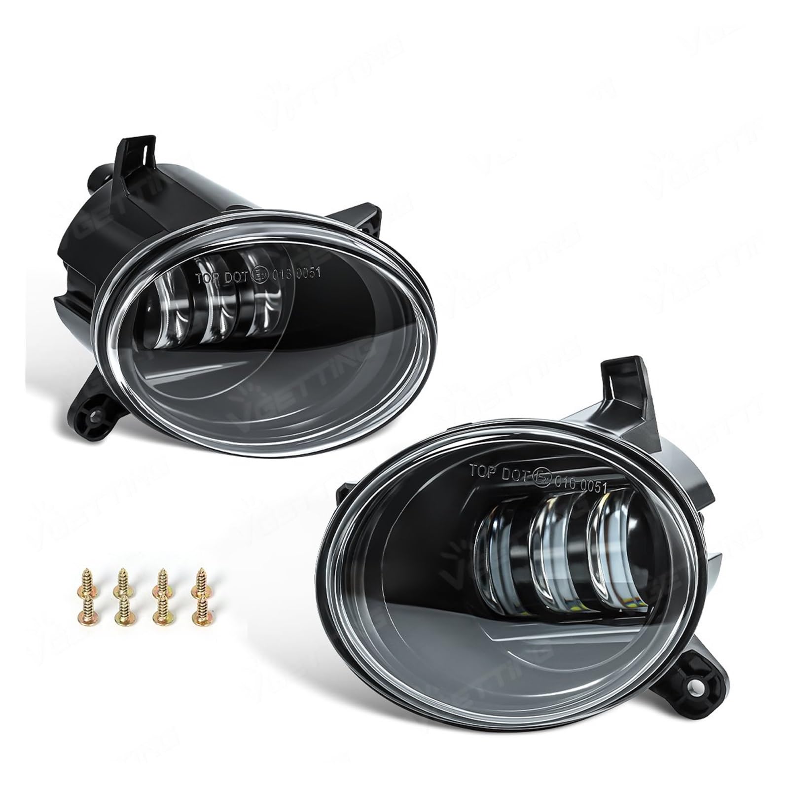 Faros Antiniebla 1 Par Faros Antiniebla LED Para VW Para Passat CC 2008-2012 luz Diurna - Piezas Coche(LED White)