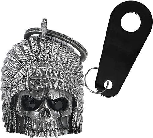 Vista 30 de Dream Apparel Campana de motocicleta para motociclistas, mujeres y hombres, con percha, campana de motociclista para ciclistas, campana de buena