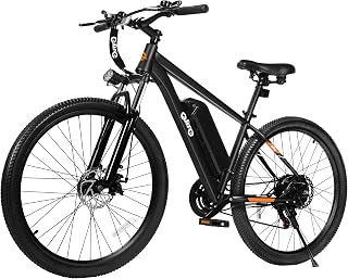 Qlife Racer Electric Bike for Adults - 21-Speed Mountain Lightweight Ebike with Peak 1000W Brushless Motor,48V 375Wh Removable Battery,26X2.1 Tire Step Over E-MTB,Up to 40 Miles Range