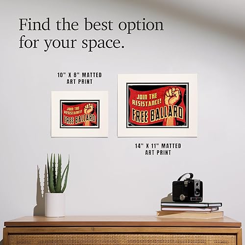 Vista 7 de Lantern Press 8x10 Inch Matted Art Print Wall Decor, Free Ballard!