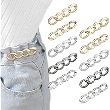 10 Pcs Adjustable Jeans Button, Reusable Waist Cincher Clip Metal Brooch for Clothing Dresses Skirts