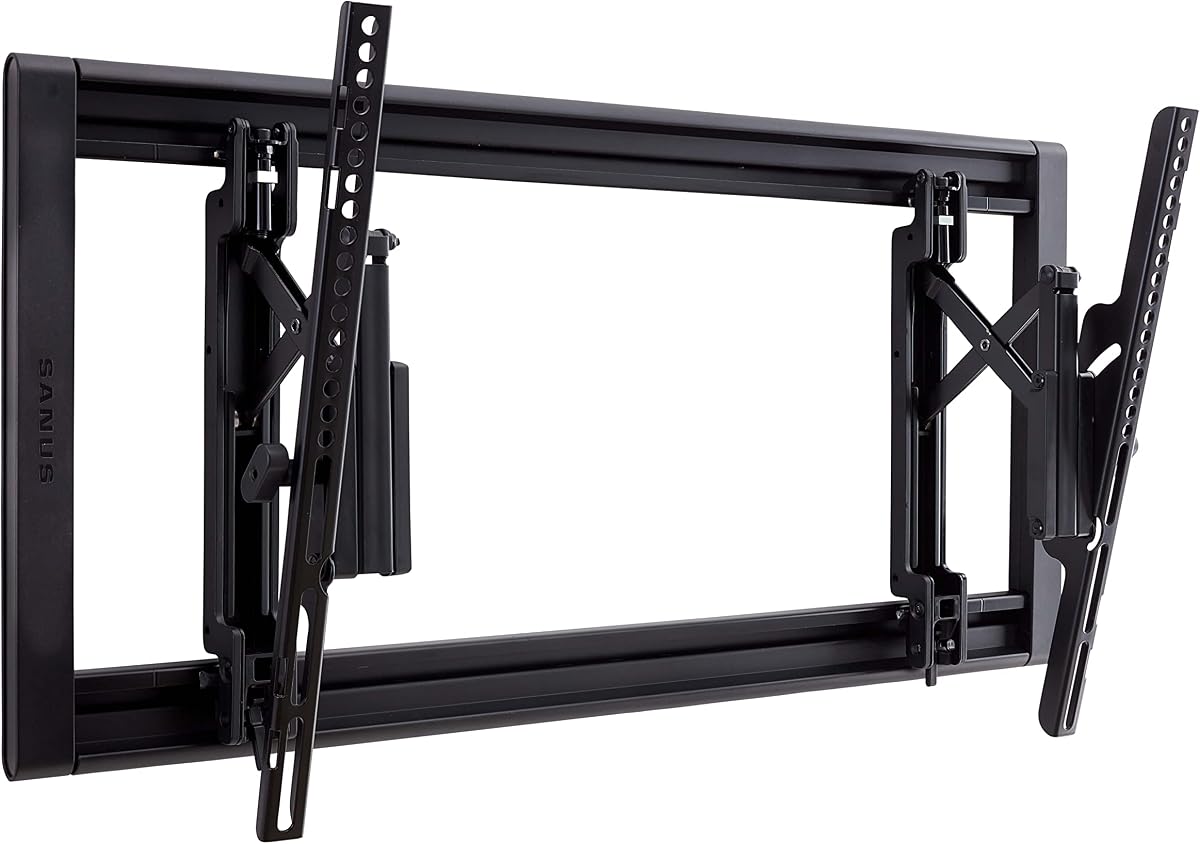 Soporte de pared inclinable para televisores de 42" a 90" - Perfil bajo y diseño universal - Combate el brillo de la pantalla - Fácil bricolaje en 3 pasos