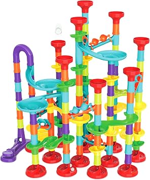 197P Set Slope Toy, Marble Rolling, Childrens Toy, Marble Rolling Toy, Assembly DIY Bead Coaster, Looping, Building Blocks, Children, Indoor Play, Educational Toy, 3D Puzzle, Birthday, Christmas Gift