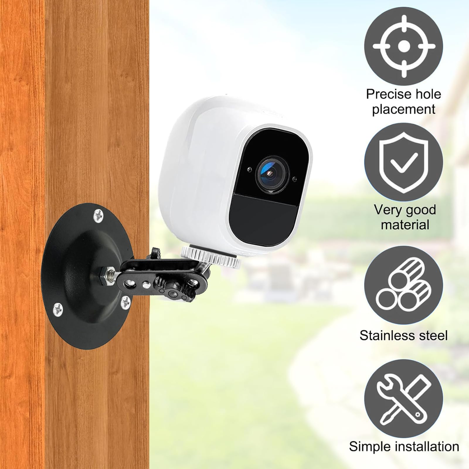 STAFFA REGISTRATORE MONTATA Per Auto Supporto Cruscotto Telecamera Supporto Ventosa/4 Mm + 6 Mm