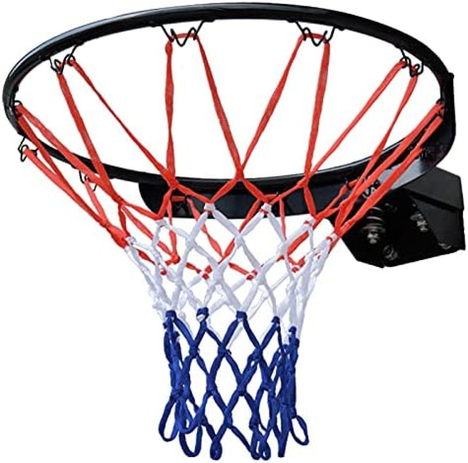 Canestro da basket professionale con bordo e rete, montaggio a parete, porta da basket per palestra e scuola, doppie molle, capacità di carico 150 kg, design resistente