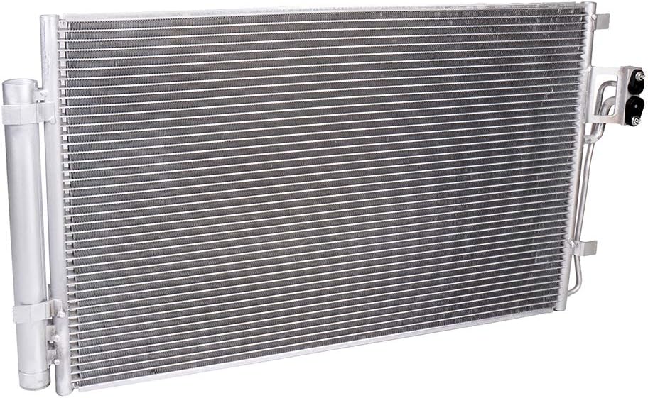OCPTY Aluminum A/C Condenser Replacement fit for 2010-2012 for Hyundai for Santa Fe 2.4L 2010-2012 for Hyundai for Santa Fe 3.5L 2011-2015 for Kia for Sorento 2.4L 2014-2015 for Kia for Sorento 3.3L