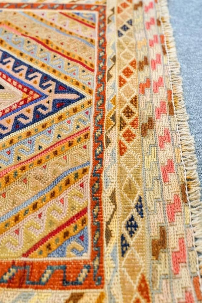 アフガニスタン キリム トライバルラグsize:120cm × 80cm