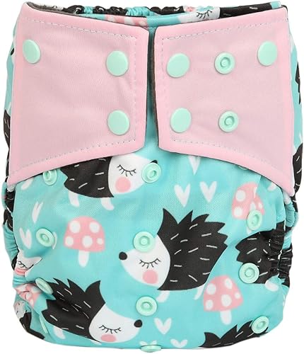 Miniatura 19 de Baby AIll in One Night AIO - Pañal de tela cosido en inserto reutilizable, lavable (dinosaurios azules) Ciervos 3D,Adventure Bear,Ciervo