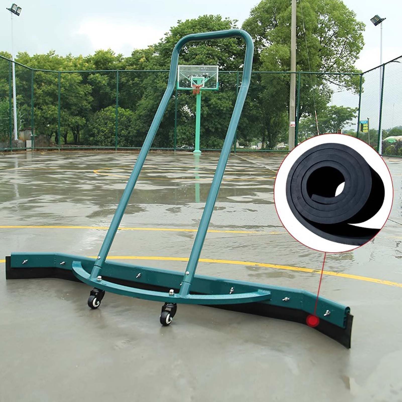 Spazzolone per Campi da Tennis, Scopa per Rugiada per Campi da Tennis, Rullo Ad Angolo Non Morto a 360 °, per Seminterrato di Scuole di Ospedali, Parco Giochi All'aperto
