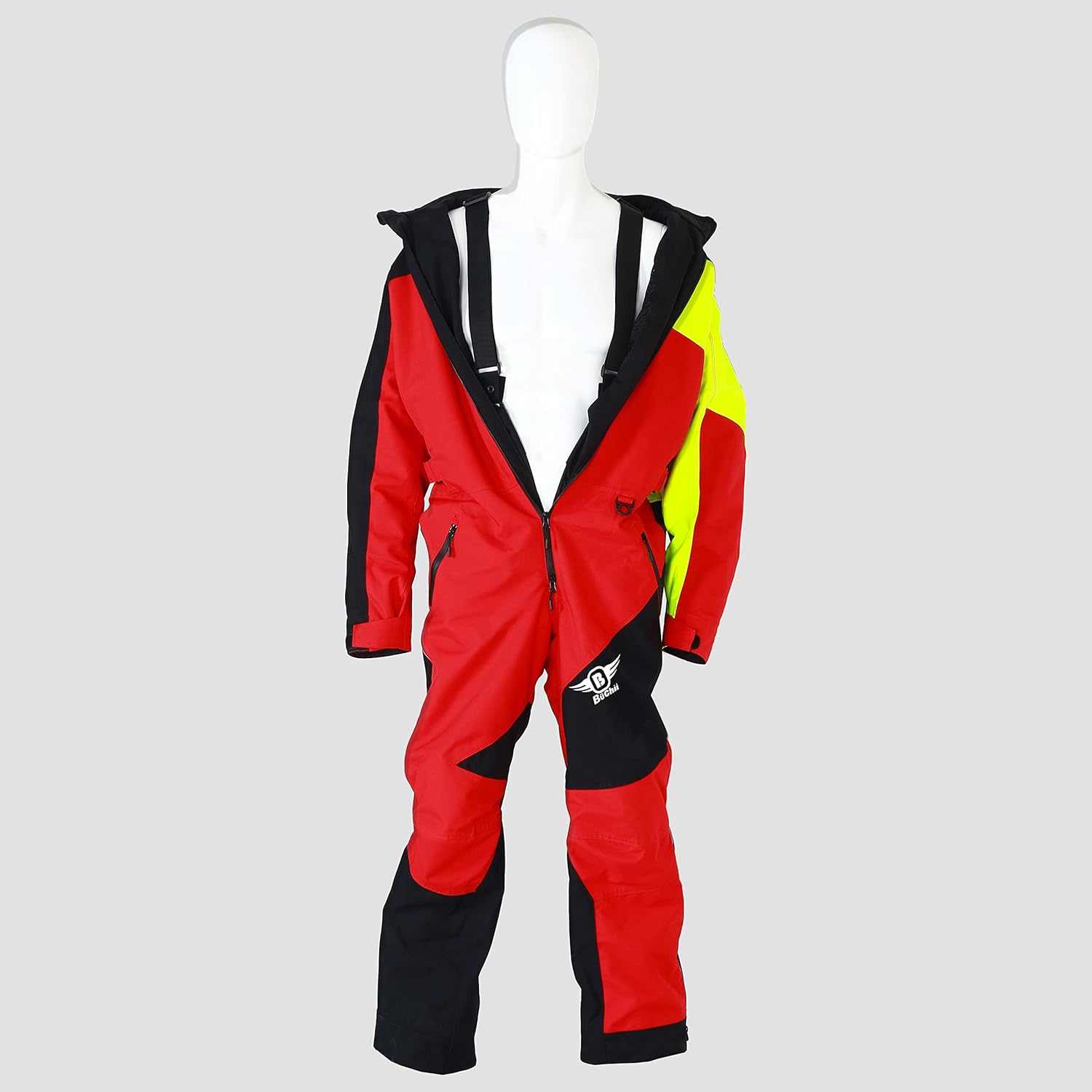 Buchii Resolve One Piece SnowSuit mens Snowmobile Suit Waterproof Durable 30K 30K Fabric