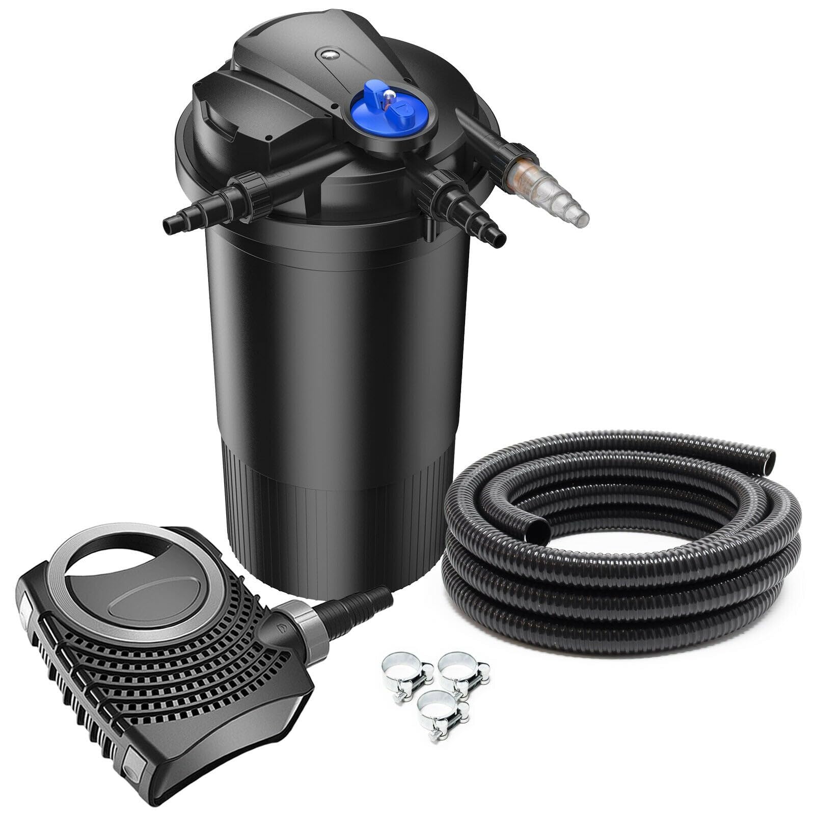 Kit filtro set 30000 litri 18 watt UVC pompa 10000 l/h tubo 10 m 16_0001900