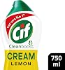 Cif Lemon Cream Cleaner multipurpose surface cleaner with 100% natural cleaning particles removes 100% of the toughest dirt 750 ml