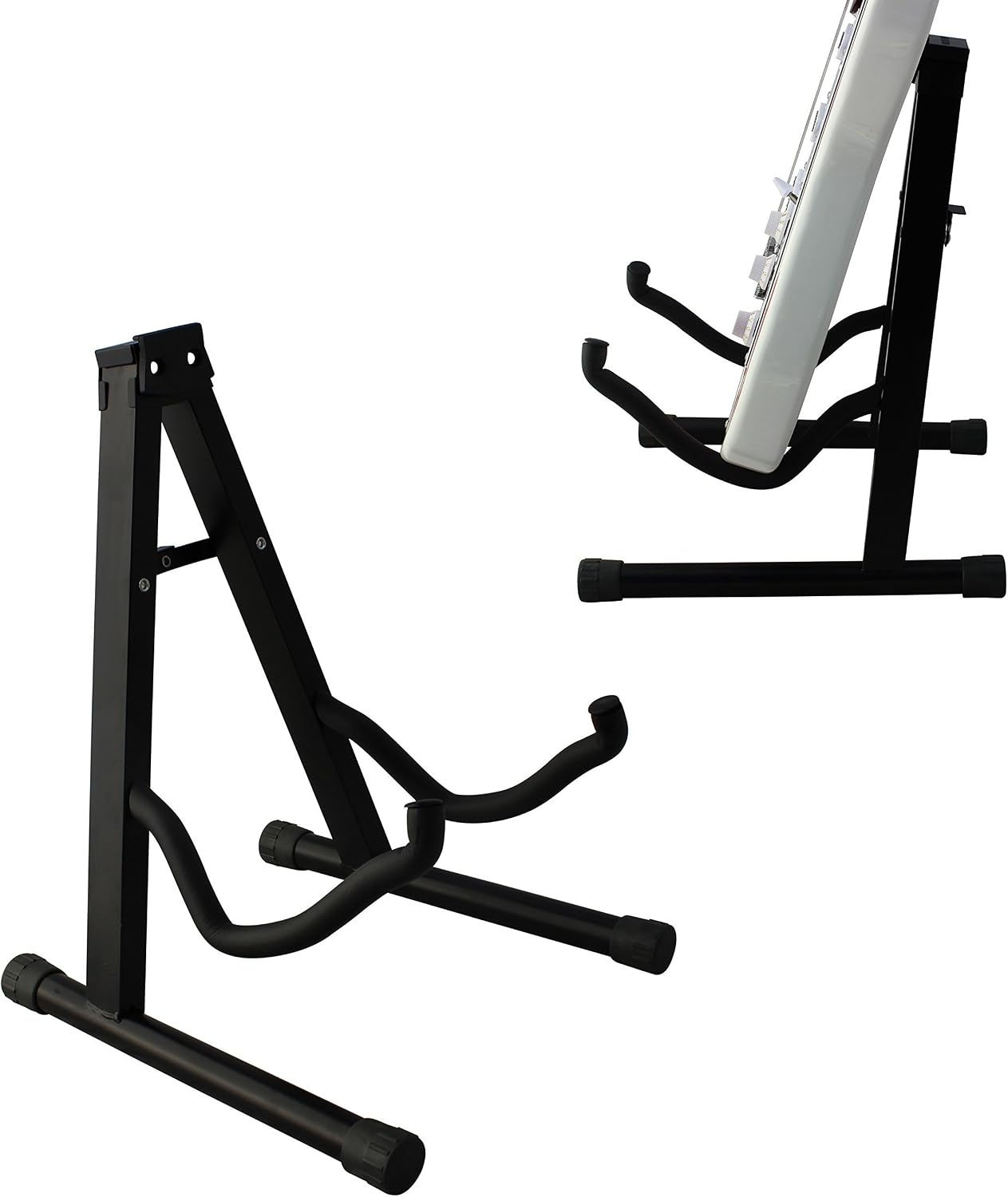 YmcYMC Universal Folding Guitar Stand with Secure Lock - for Acoustic and Electric Guitar