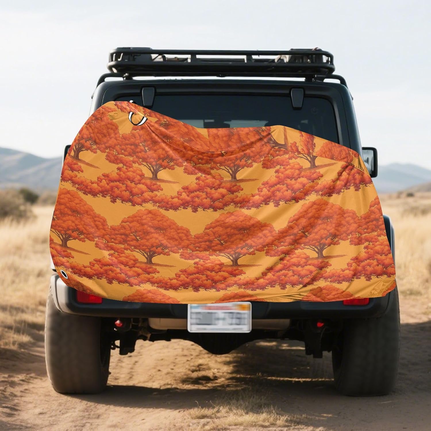 Red Trees Cover for Bike Uv Resistant Motorcycle Cover Bikes Storage