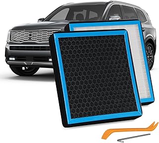 CF10735 Cabin Air Filter HEPA Air Conditioner with Activated Carbon Replacement Cabin Air Filter Accessories Compatible with KIA HYUNDAI GENESIS STINGER 2018-2023