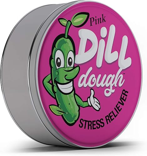 Miniatura 5 de Gears Out Masilla para aliviar el estrés de masa de eneldo rosa que brilla en la oscuridad, divertidos rellenos de calcetines para adultos para