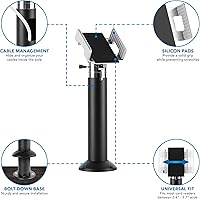 Vista 5 de Mount-It! Universal Credit Card POS Terminal Stand for VeriFone Ingenico First Data Card Readers Adjustable Clamp Width with Tilt, Swivel
