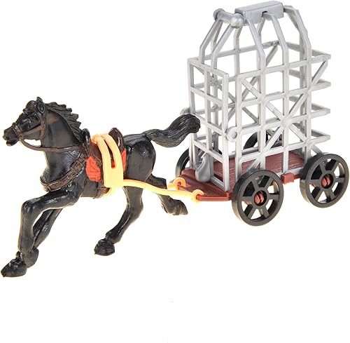 Miniatura 8 de PowerTRC Figuras de acción del Reino de la era romana con ejércitos de juguete, caballeros, caballo, castillo, cofres del tesoro, catapulta y