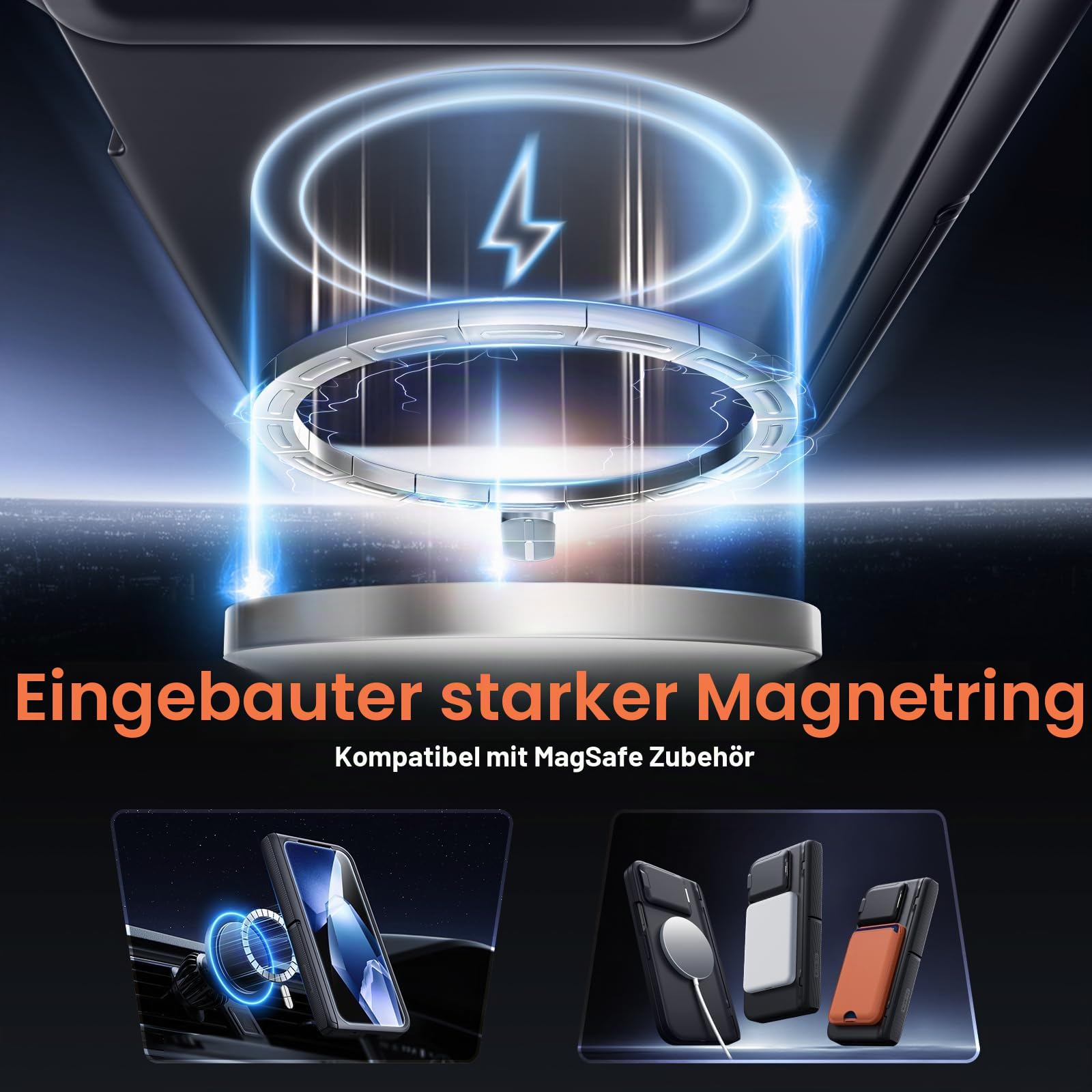 Tongate Magnetische Schutzhülle für Pixel 9 Pro, kompatibel mit Magsafe, [mit Kameraabdeckung & Scharnierschutz & Displayschutzfolie] Stoßfeste, robuste Standhülle für Google Pixel 9 Pro Fold