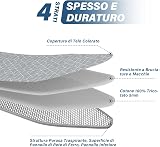 STANEW Table a Repasser 120 x 45 cm,Planche a Repasser Pliable,pour Centrale Vapeur,Système Anti-Fermeture,Hauteur Réglable,avec Housse en 100% Coton,Support de Fer Intégré, Pieds Antidérapants(Gris) - 5