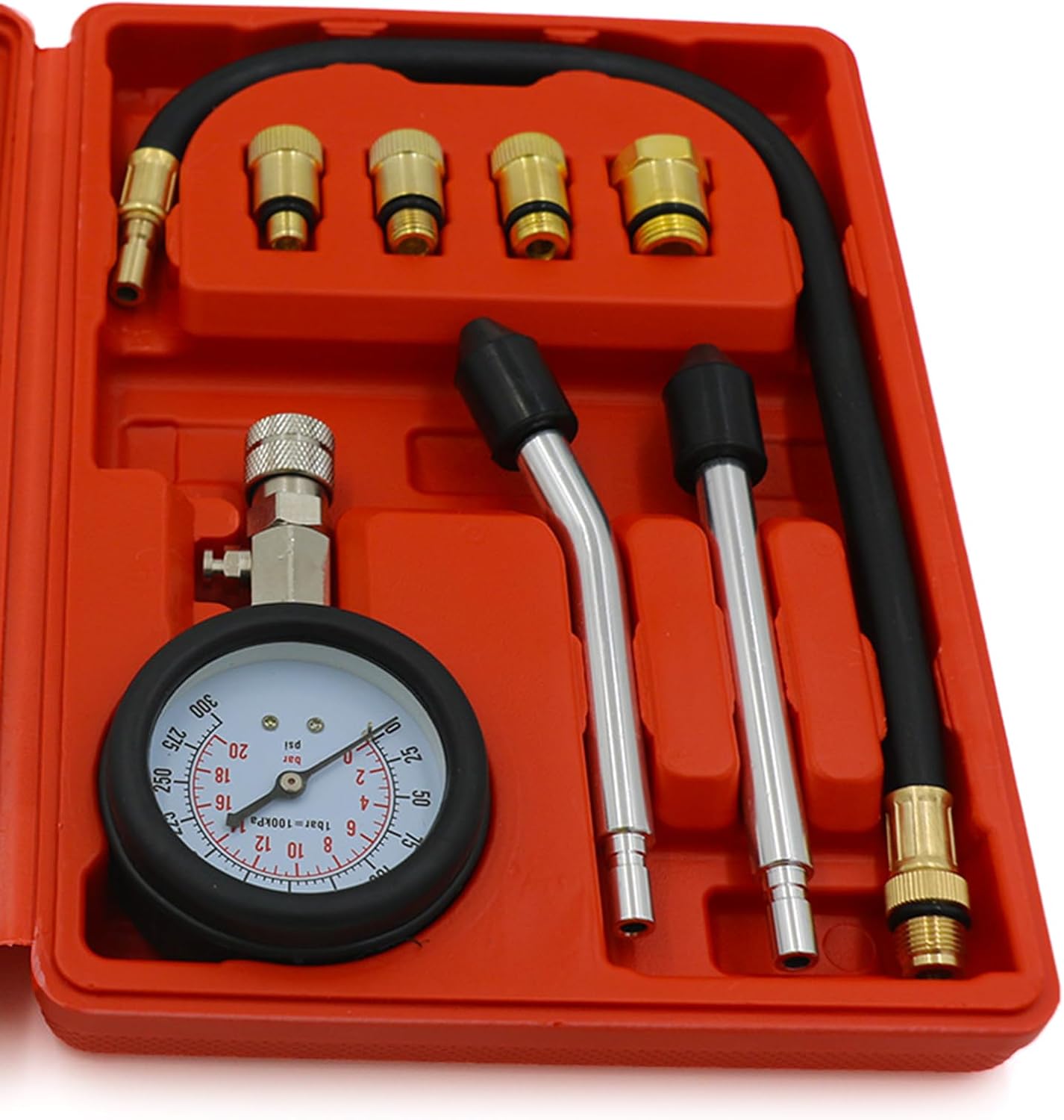 Compression Tester with CarryingCase for Engine Petrol Engine Cylinder Compression Tester