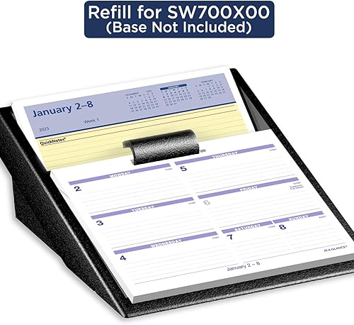 Miniatura 5 de AT-A-GLANCE Recambio de calendario de escritorio diario 2023, 3-1/2 x 6 pulgadas, hoja suelta, notas rápidas (E51750)