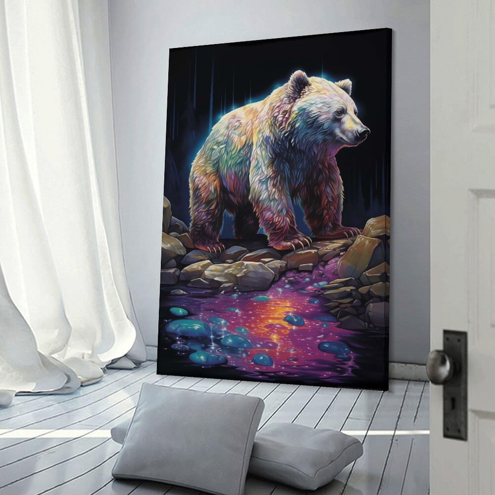 Junmoney Wall Art Print Monarch of The Forest, 20x30inch(50x75cm), for Bedrooms, Workspaces And Everyday Interiors, Stylish Home Artwork for Focal Walls