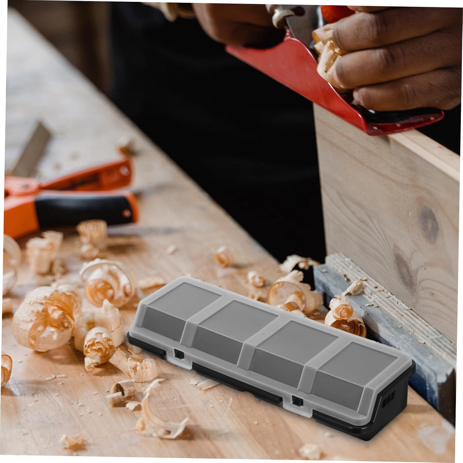 2pcs Stackable Screw Storage Organizer with Lids Multi Compartment Plastic Hardware Organizer Box for Efficient Tool and Nail Organization Garage Cabinet and Workbench