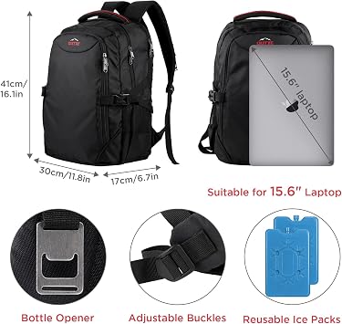 OUTXE Cooler Backpack 22L Insulated Cooler Bag for 15.6 Laptop Lunch Backpack for Work Daily Backpacks