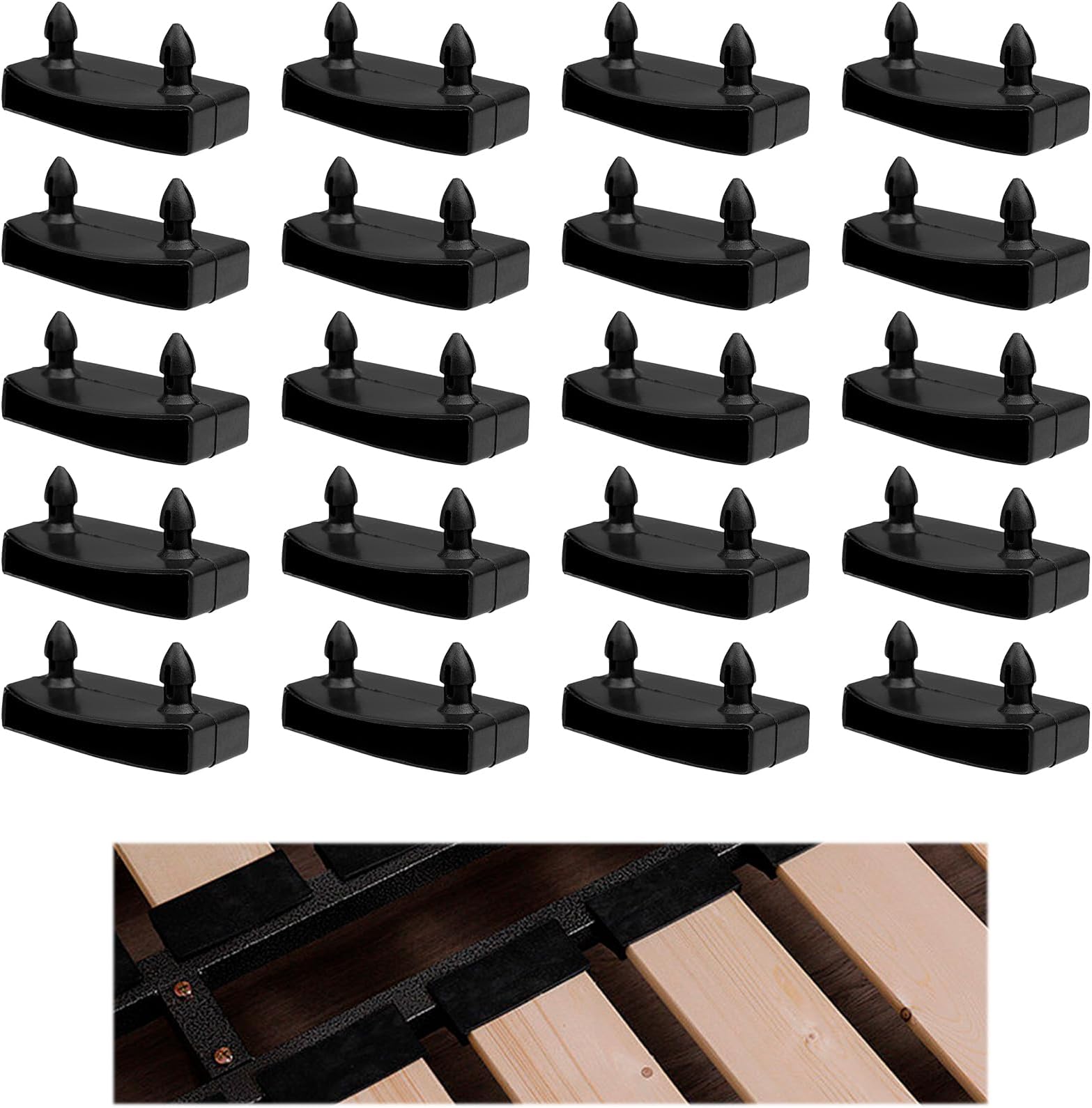 Set Di 3 Doghe Per Rete Letto In Faggio 63 Cm - Spessore 8 Mm Per Divano Clic Clac E BZ