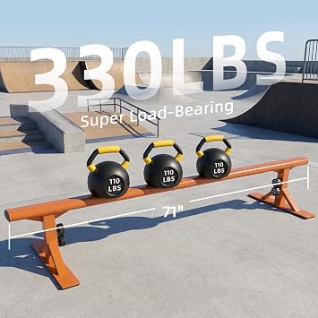 MR Skate Rail Skateboard Ramp Grind Rail Professional Skatepark Grind Rail Adjustable Height Grind Rail
