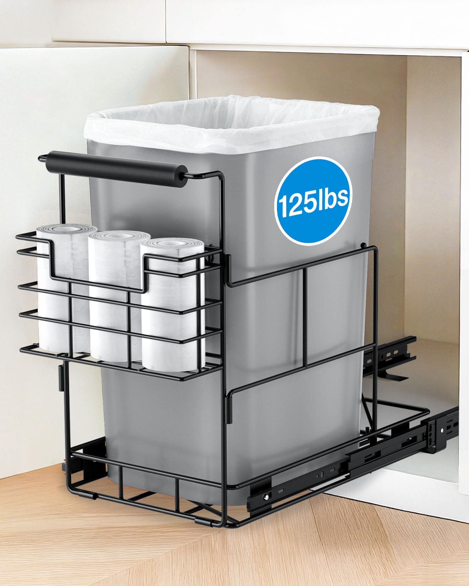 Photo 1 of Bulado Pull Out Trash Can Under Cabinet Organizer
