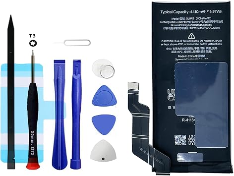 GLU7G Replacement Battery for Pixel 6A,0 Cycle Battery Compatible with Google Pixel 6A GX7AS GB62Z G1AZG with Repair Tool Kits