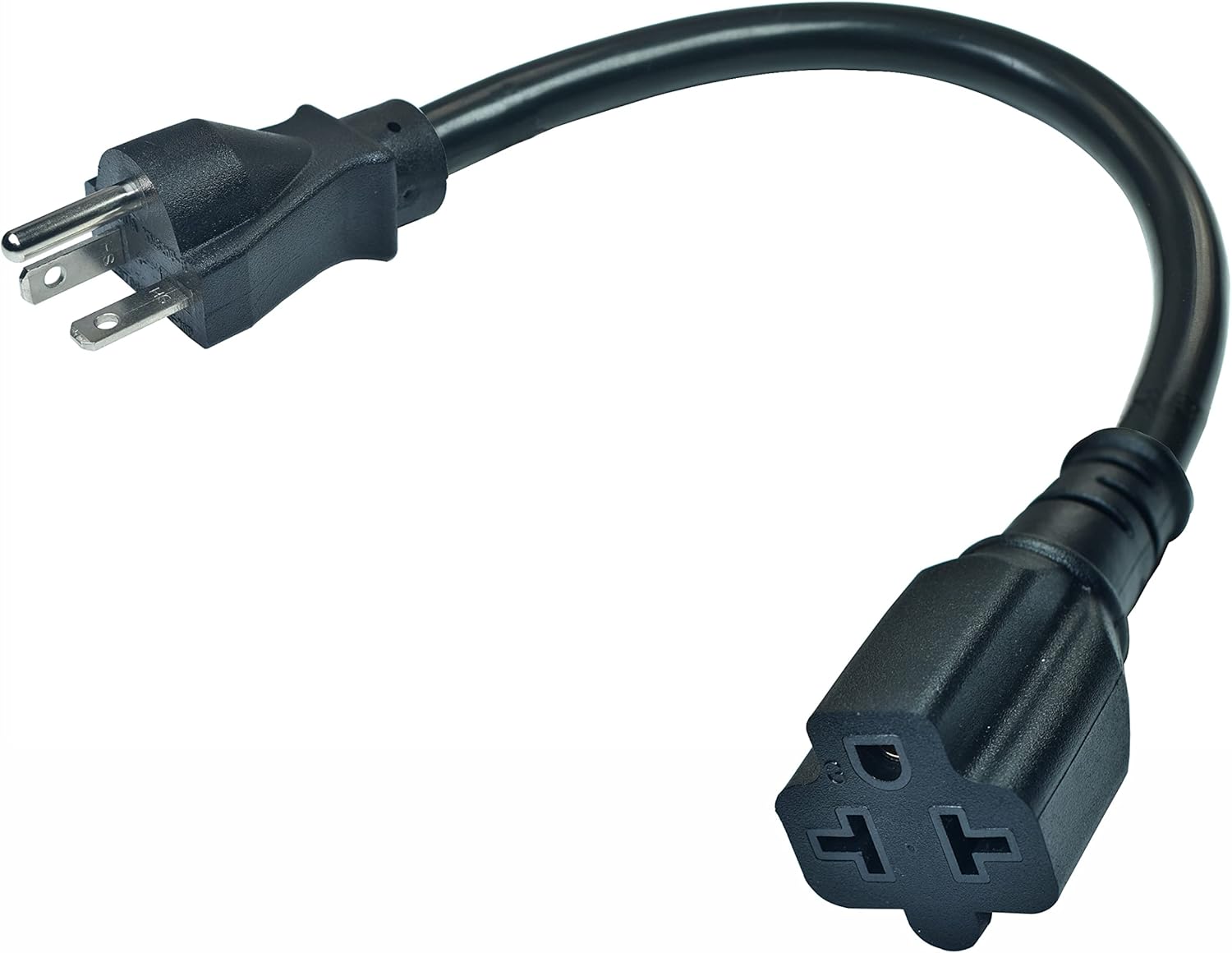 1Ft Nema 6-20P Extension Cord,12AWG Nema 6-20P to 6-15R/20R, 5-15/20R T Blade Heavy Duty Extension-Cable, 250V 20A Plug AC Extension Cord