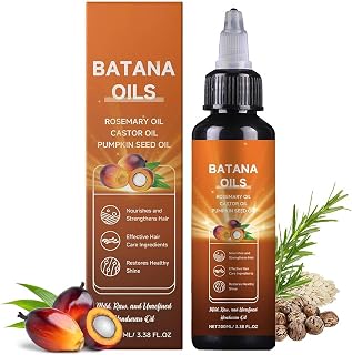 Batana Oil for Hair Growth, 4-In-1 Liquid Batana Oil with Rosemary, Castor, and Pumpkin Seed - 100mL/3.38 fl.oz (1)