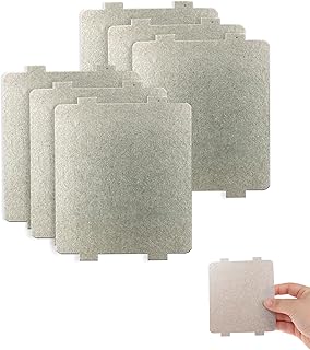 6 PCS Microwave Waveguide Cover, Microwave Parts Covers with High Temperature Heat Insulation, Replacement Repairing Microwave Accessory for Oven Parts, Repairing Parts, Premium Quality