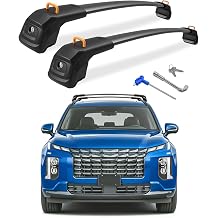 Roof Rack Cross Bars 360lbs Compatible with Hyundai Palisade 2019-2025 | Upgrade 360lbs Top-Lock Aluminum Crossbar for Rooftop Cargo Carrier Luggage Kayak Canoe Bike Snowboard