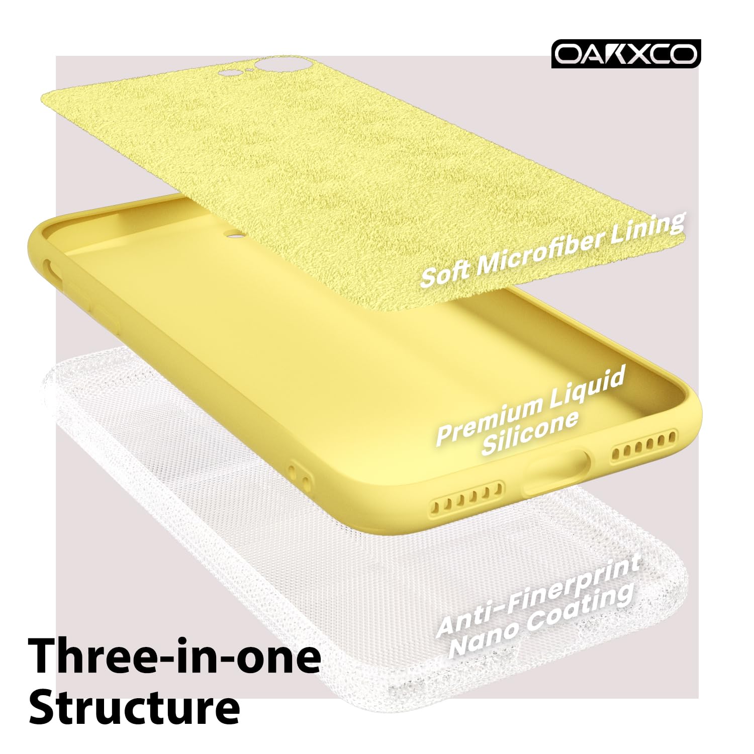 oakxco for iPhone 16 Pro Max Case Liquid Silicone, Soft Rubber Gel Elegant Aesthetic Basic Simple Cover, Cute Thin Slim TPU Matte Solid Color Plain Smooth Case for Women Girl, Light Pink — view 1099