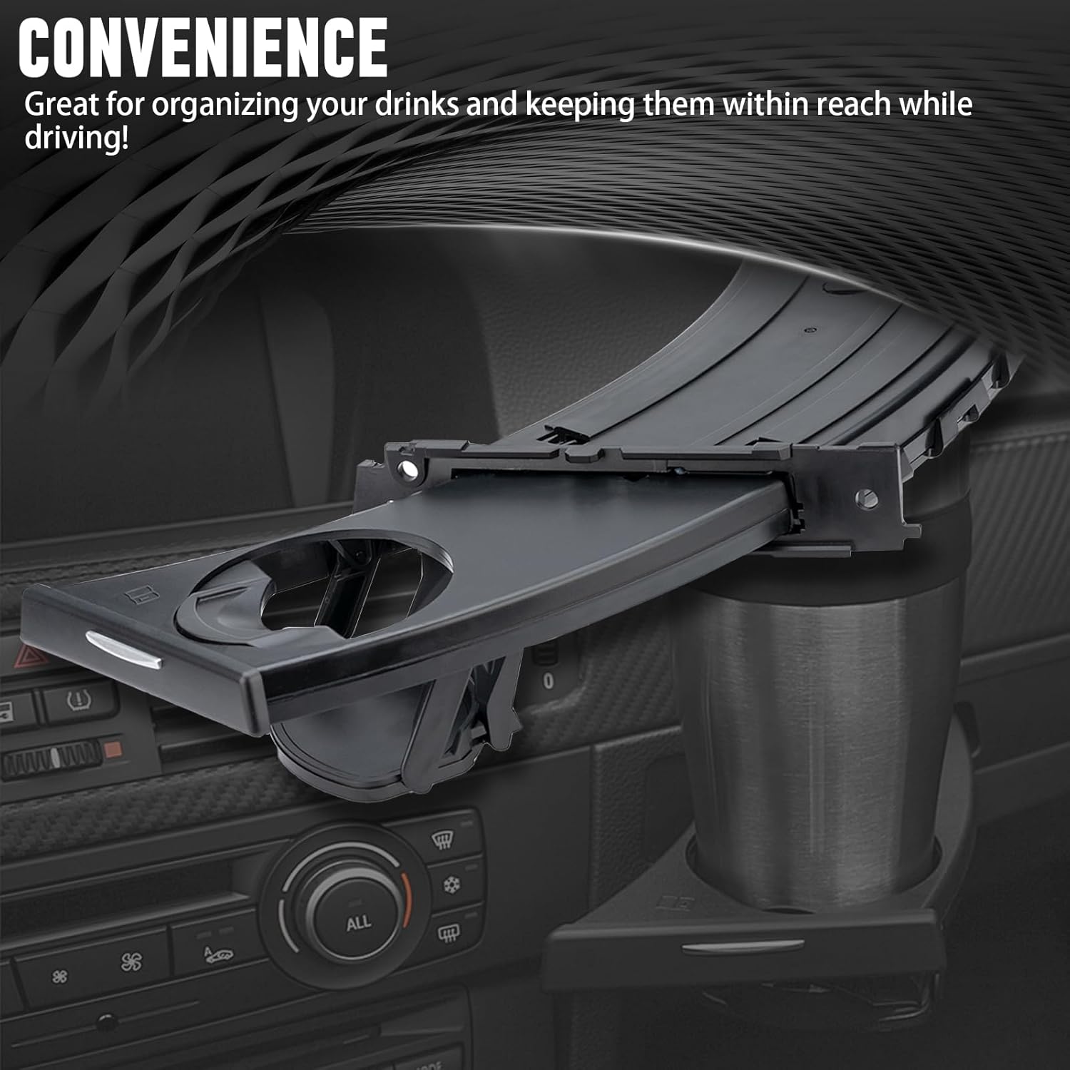WEILEITE Replacement Cup Holder Compatible with BMW 3 Series E90 E92 328i E93 E91 335i 330i 325i 325xi 328xi 323i 330xi 335xi 335is 335d 2006-2013 Replace 51459173463 51459173469