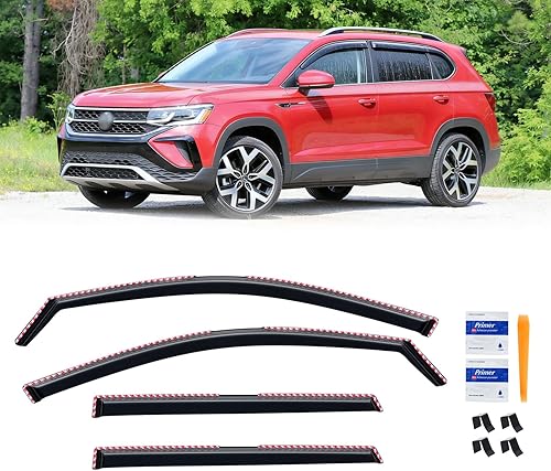 Miniatura 67 de Visera de ventana para Jeep Cherokee 1984-2001 (Excluye Modelo Limited), Protectores Guards Shields de lluvia de canal exterior, Deflector