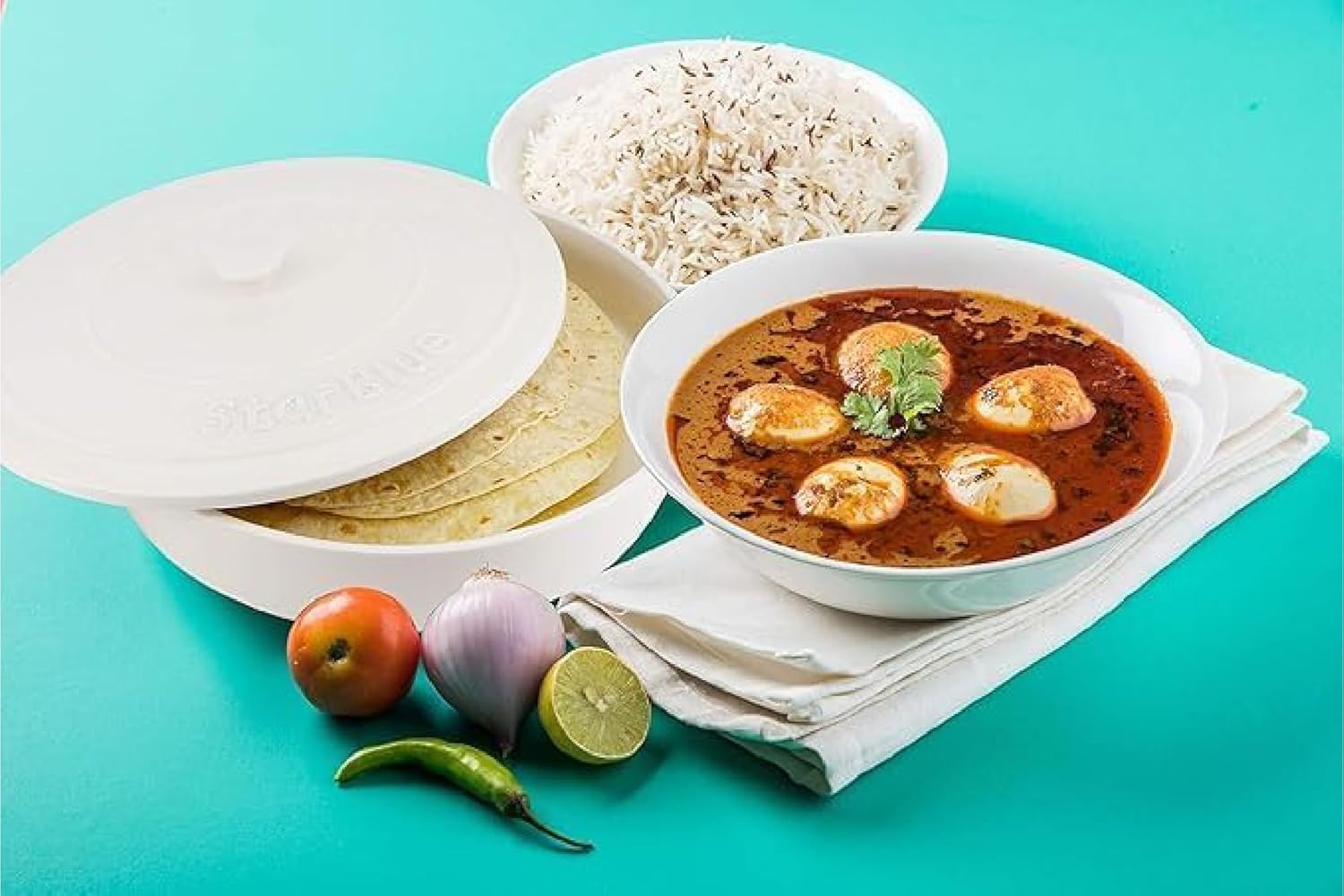 StarBlue 8 Inch Ceramic Tortilla Warmer with FREE Recipes ebook - White, Insulated One Hour and Holds up to 24 Tortillas, Chapati, Roti, Microwavable, Oven Safe - Image 5