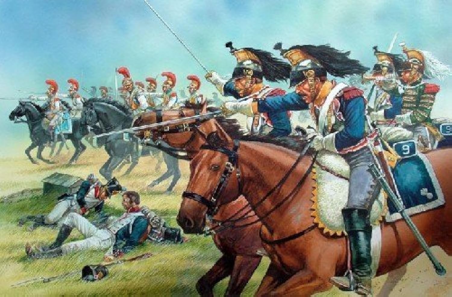 - Perry Miniatures FN120 French Napoleonic Heavvy Cavalry 1812-1815 28mm Hard Plastic Figures x 14 by Perry Miniatures