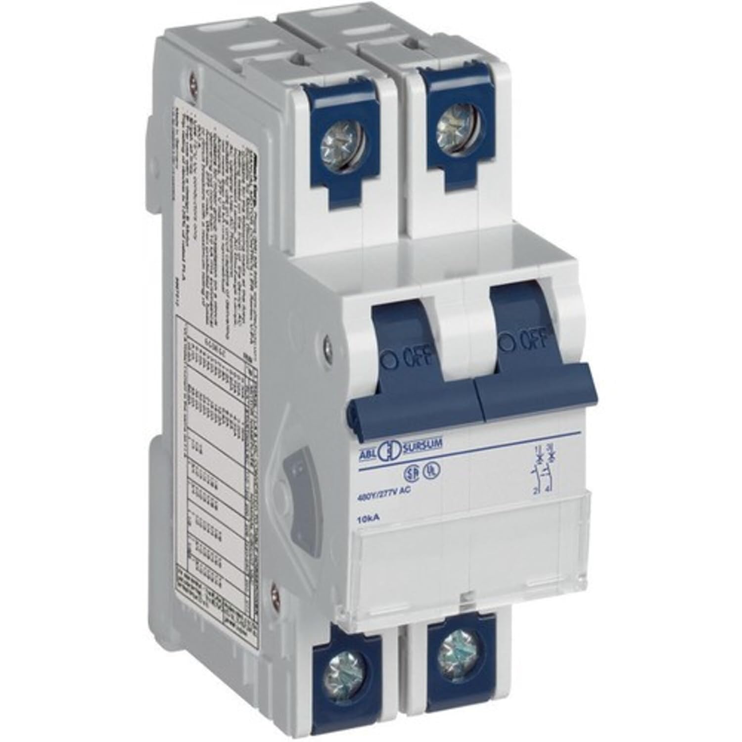 ALTECH 2D20UM 2D Series 2 Pole 20 A D-Trip DIN Rail Thermal Magnetic Circuit Breaker - 1 Item(s)