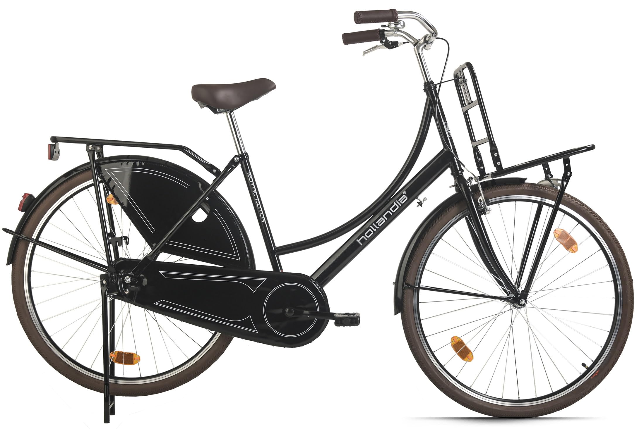 HOLLANDIA Hollandrad Women's 28 Inch Royal Dutch Single Speed Black RH 49 cm (Black) Sports & Outdoors