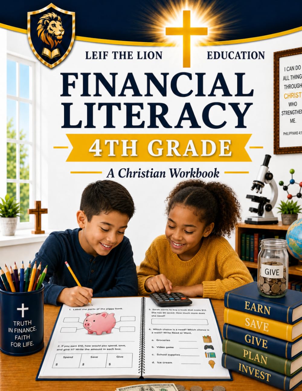 4th Grade Financial Literacy: A Christian Homeschool Workbook (Financial Literacy Workbooks)