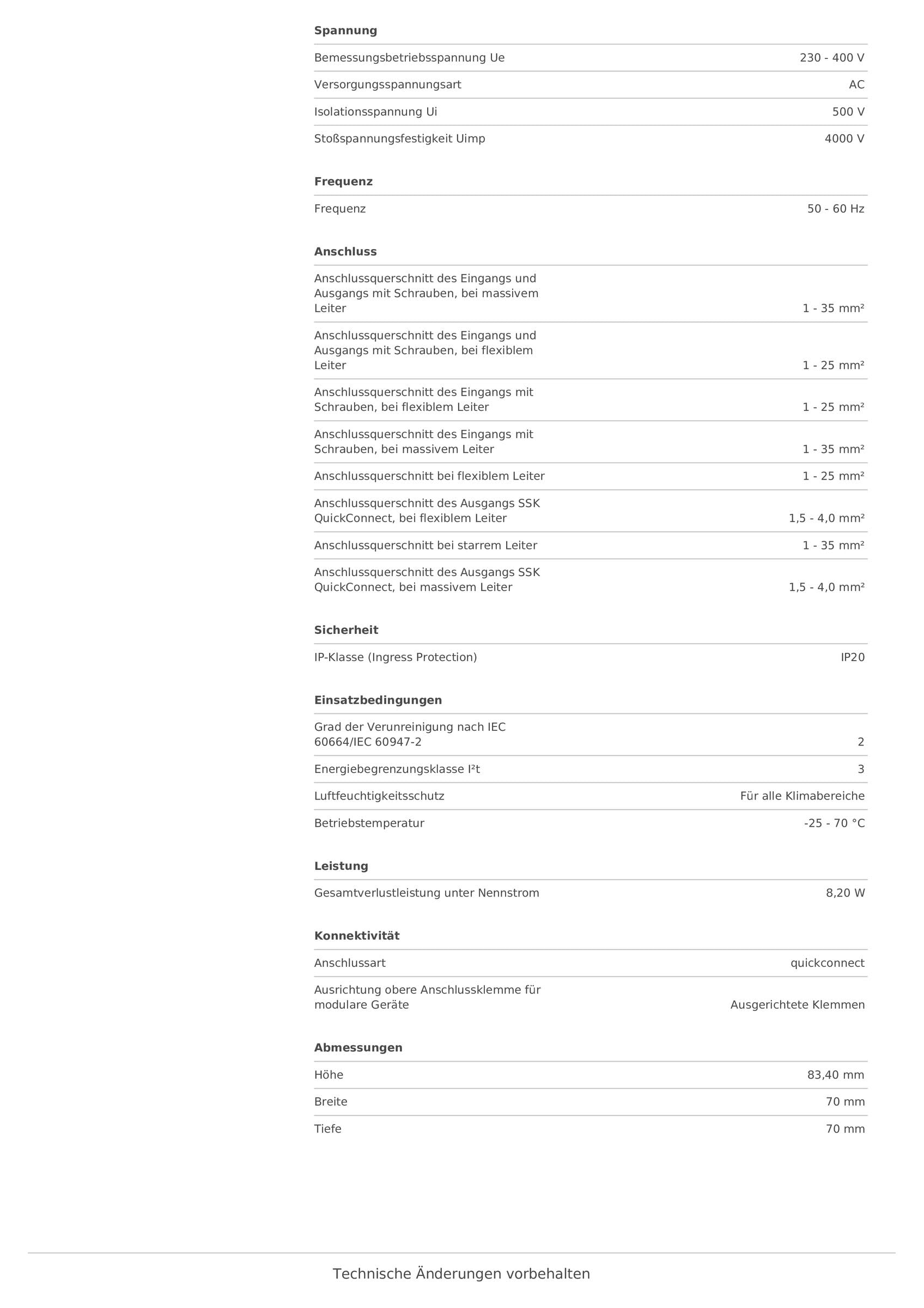 Hager Leitungsschutzschalter 3polig+N 6kA B-Charakteristik 16A Quick Connect MBS616