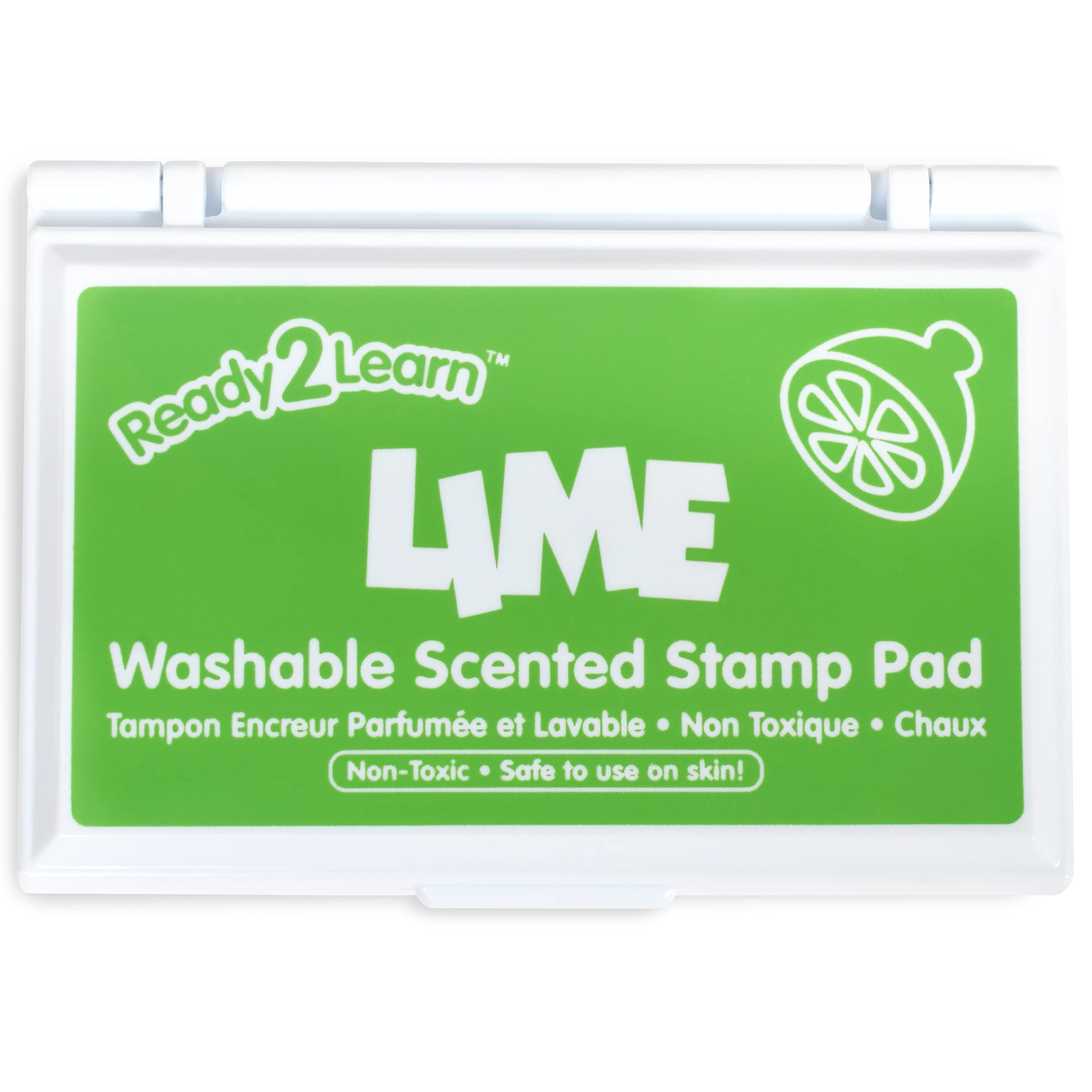 READY 2 LEARNScented Stamp Pad - Lime - Green - Non-Toxic - Fade Resistant - Fun Art Supplies for Kids