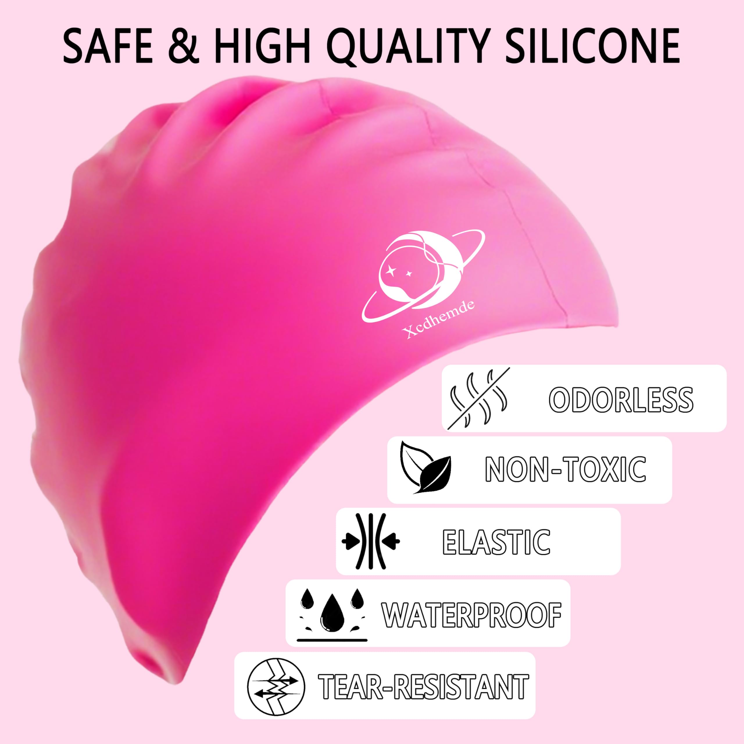Gorro de Natación Infantil de Silicona para Piscina Niños y Niñas