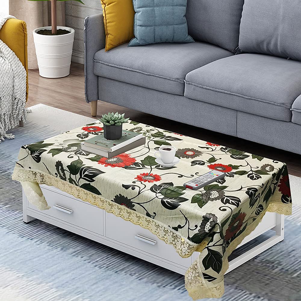 Homerz Premium Center Table Cover Waterproof and Dustproof (Alexa, 40x60 inch- Center Table)